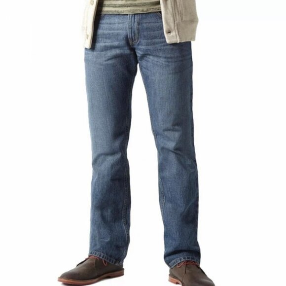 SIGNATURE BY LEVI STRAUSS CO LEVI'S LEVIS Mens Slim Straight Jeans 34x32 W34 L32 - Picture 3 of 16